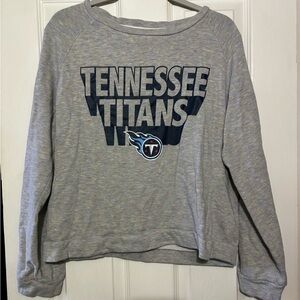 Women’s NFL Team Apparel Gray Crop Lightweight Sweatshirt